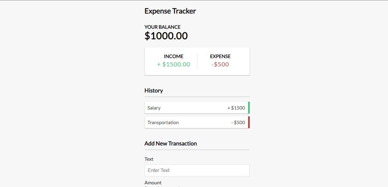 Expense Tracker (MERN Stack)